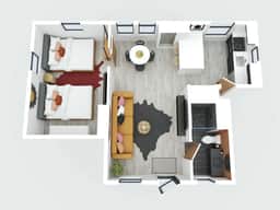 Hacienda Flamingo Unit 3 - Modern 1BR Hideaway with Double Queen Beds - Image 3
